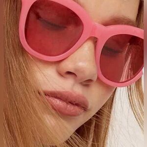 J. Crew Oversized Cabana Coral Sunglasses